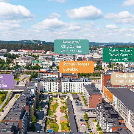 Rahulihomes, Kolmio, Sauna, 2wc, Autohallipaikka, Parveke Apartment