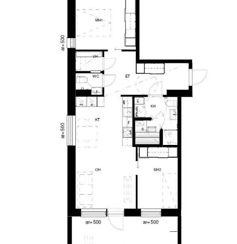 Rahulihomes, Kolmio, Sauna, 2wc, Autohallipaikka, Parveke Apartment